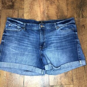 GAP Women’s Sexy Boyfriend Demin Cuffed Jean Shorts Blue Size 16